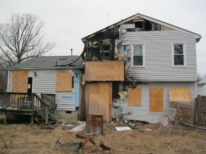 Fire Damaged Home